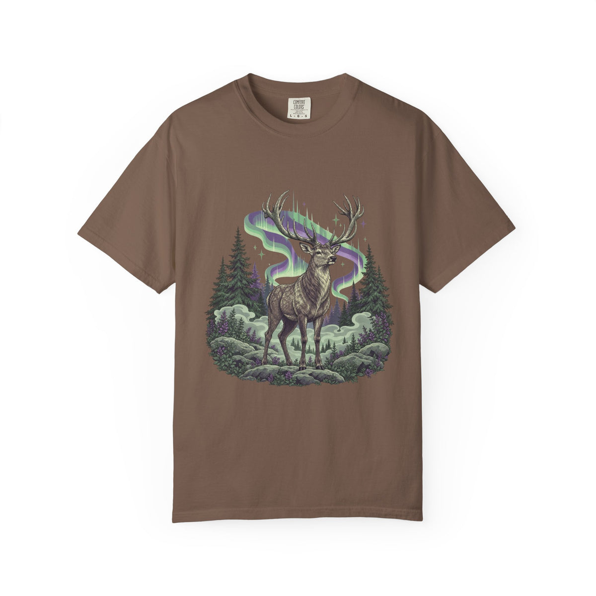 Northern Lights Elk T-Shirt