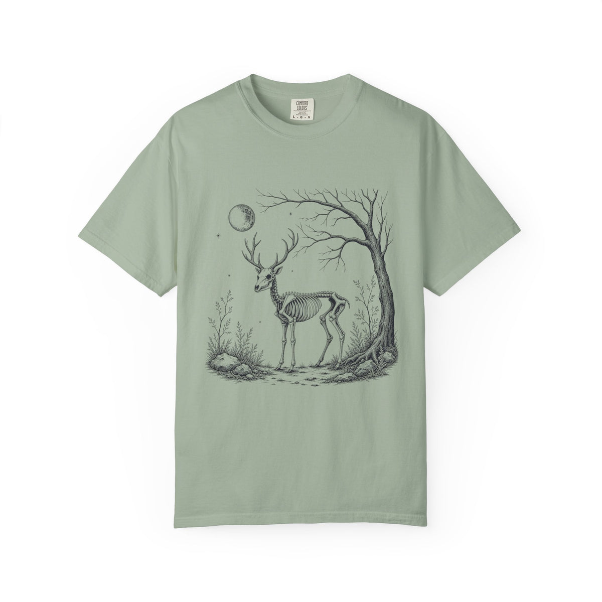 Deer Skeleton Moon T-Shirt