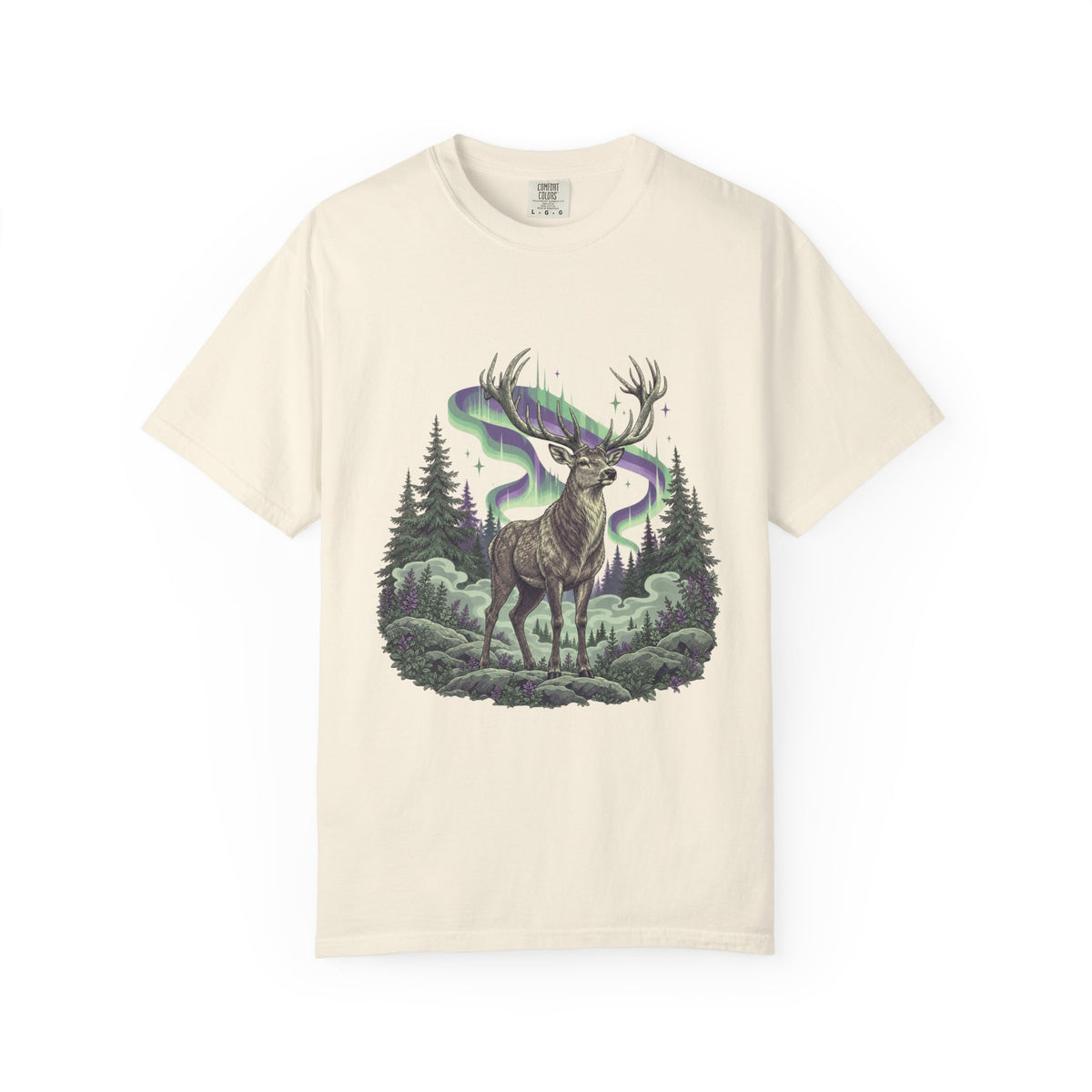 Northern Lights Elk T-Shirt