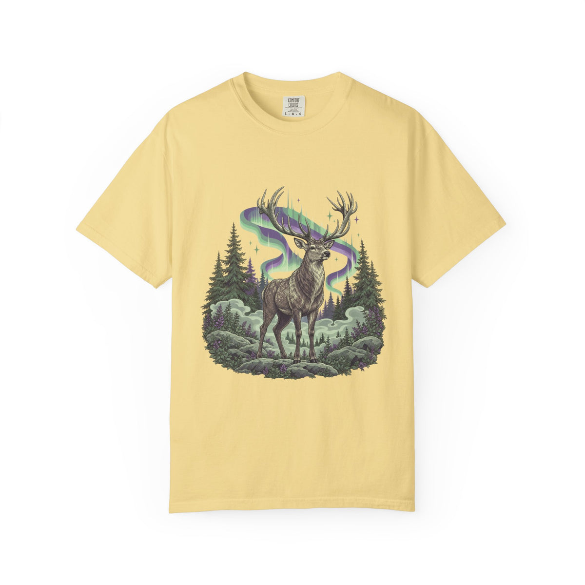 Northern Lights Elk T-Shirt