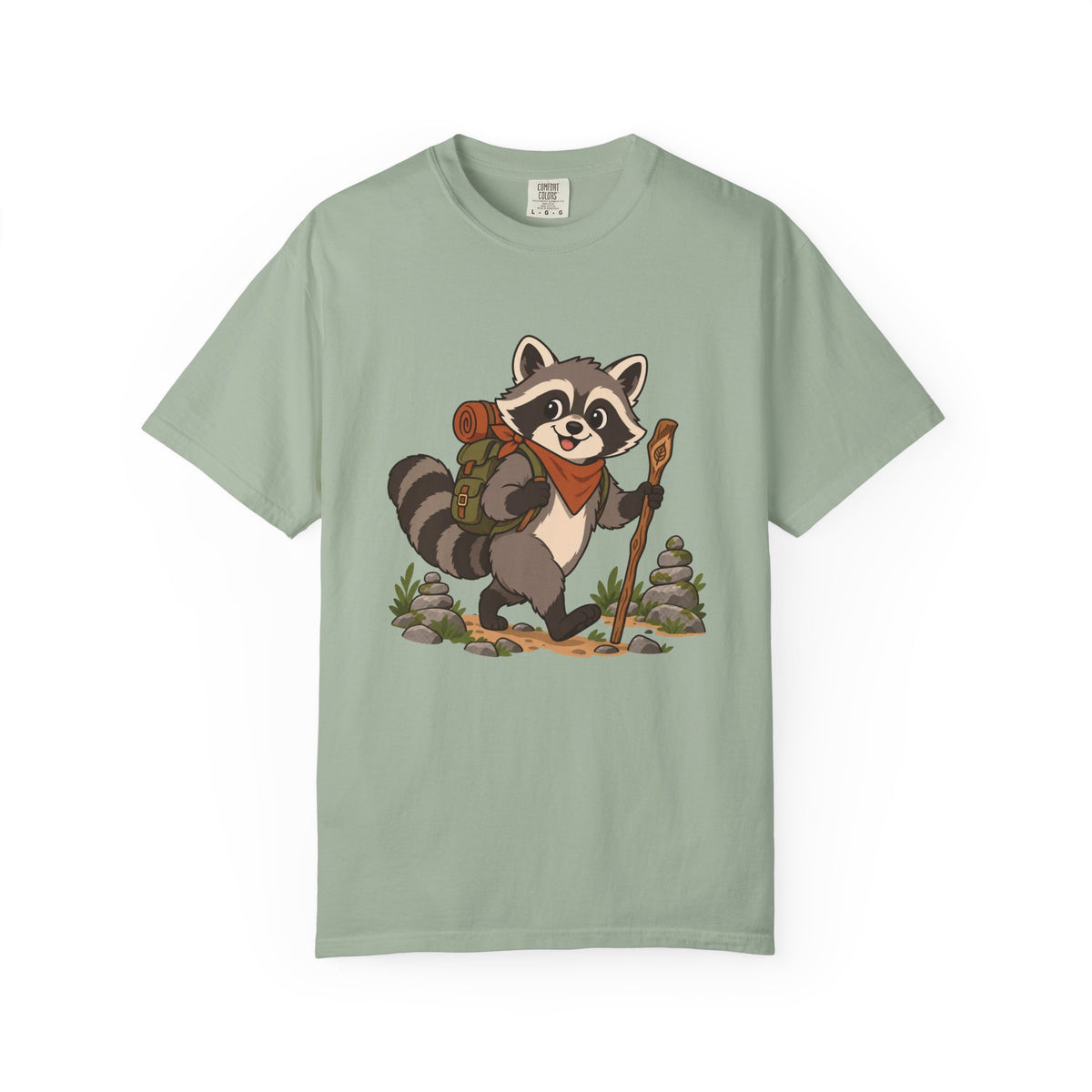 Hiking Raccoon T-Shirt