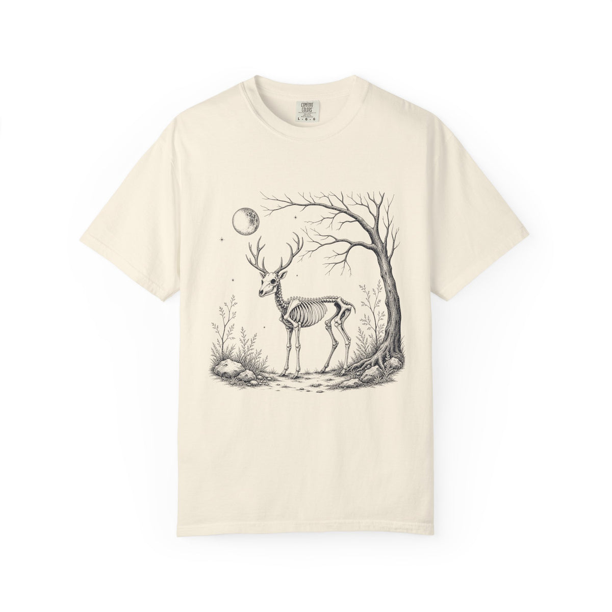 Deer Skeleton Moon T-Shirt