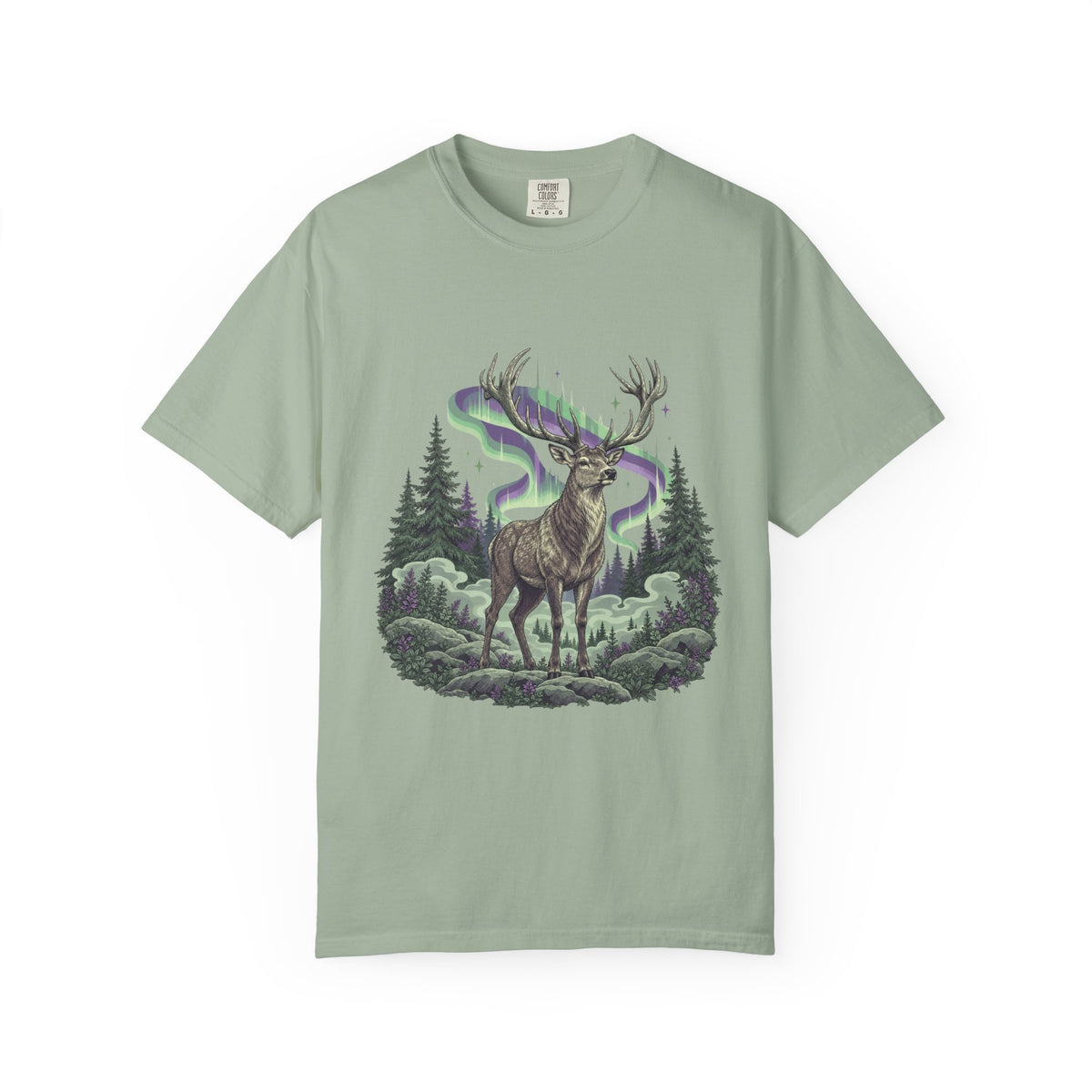 Northern Lights Elk T-Shirt