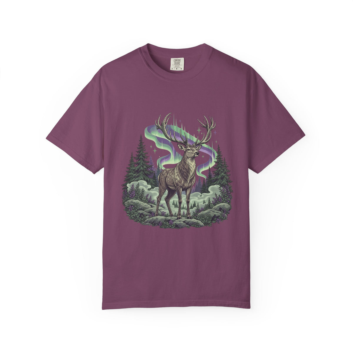 Northern Lights Elk T-Shirt