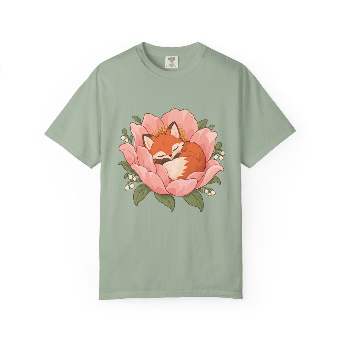 Cute Sleeping Fox T‑Shirt