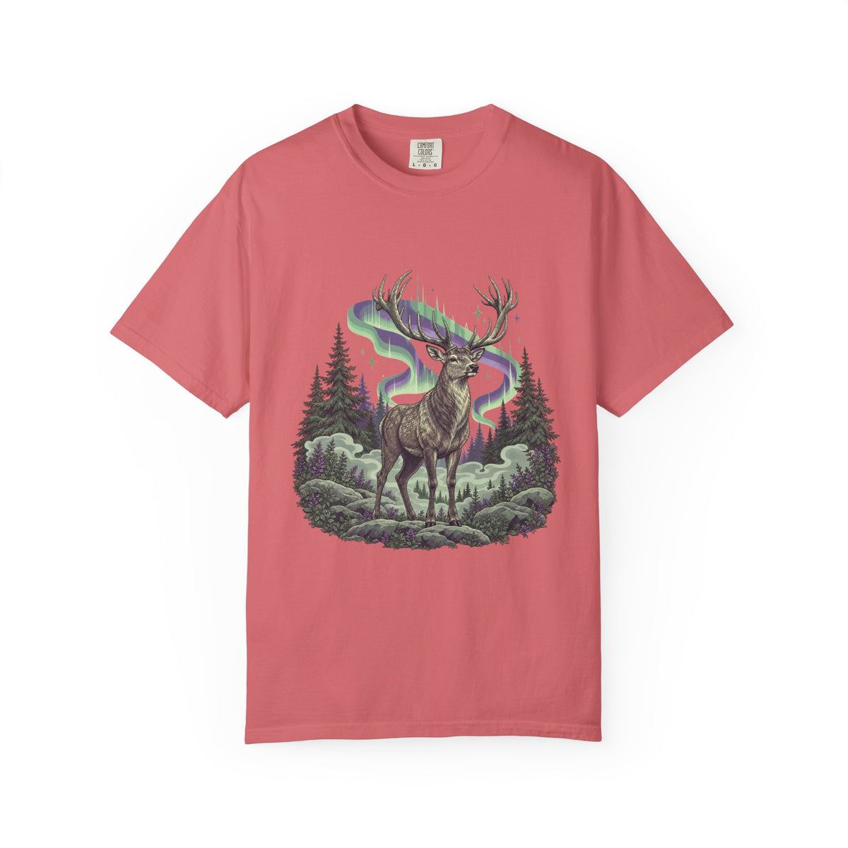 Northern Lights Elk T-Shirt