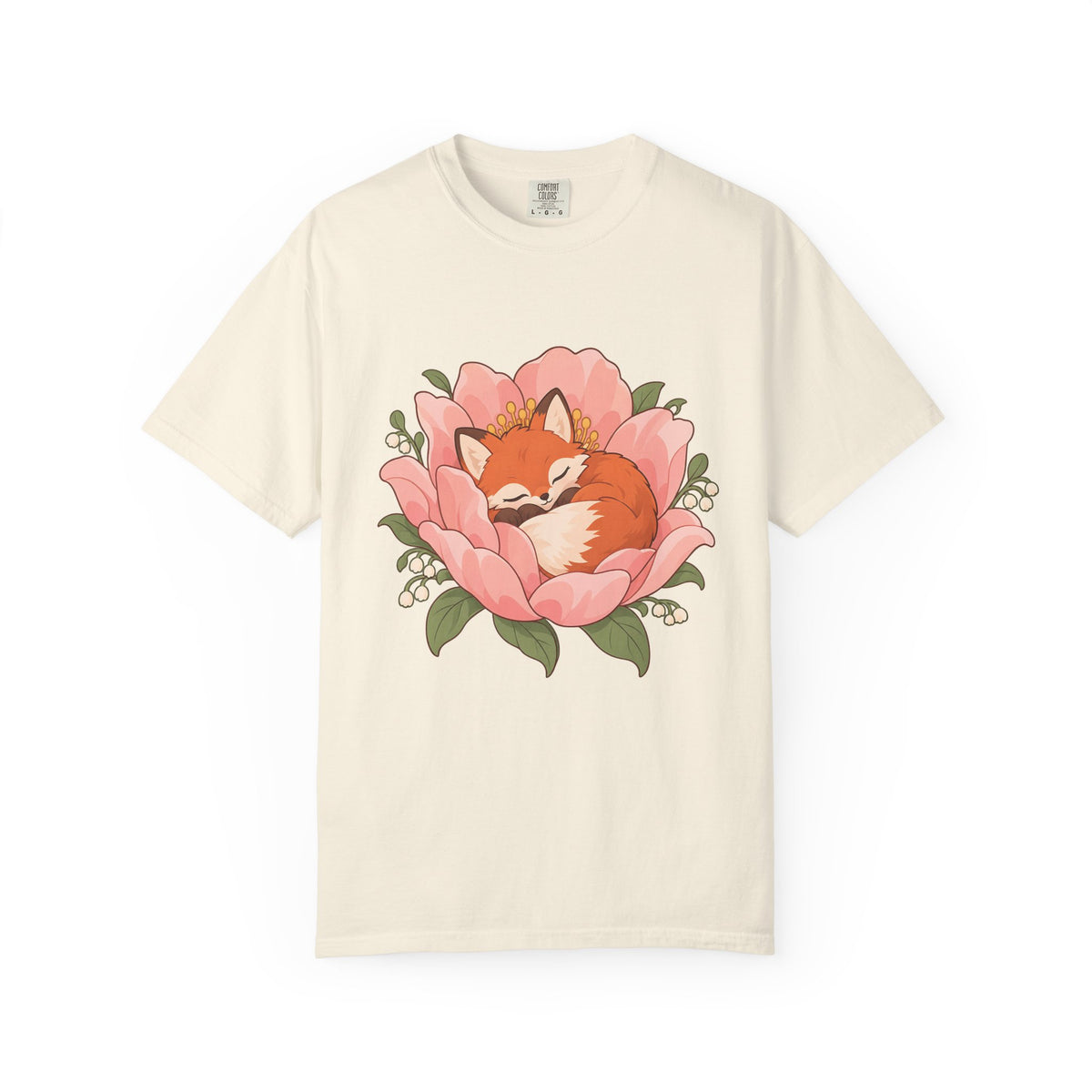 Cute Sleeping Fox T‑Shirt